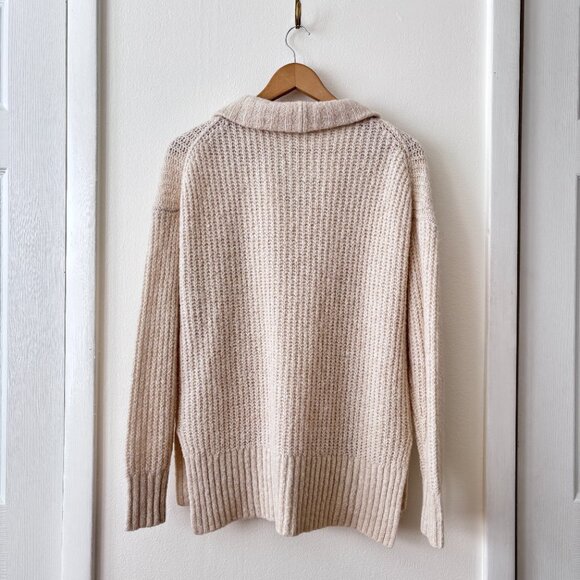 A.L.C. Everett Quarter Zip Alpaca Wool Blend Sweater - Picture 6 of 7